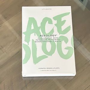 New ACEOLOGY HYALURONIC ACID
INTENSIVE REPAIRING
BIODEGRADABLE MASKS 4 Pk